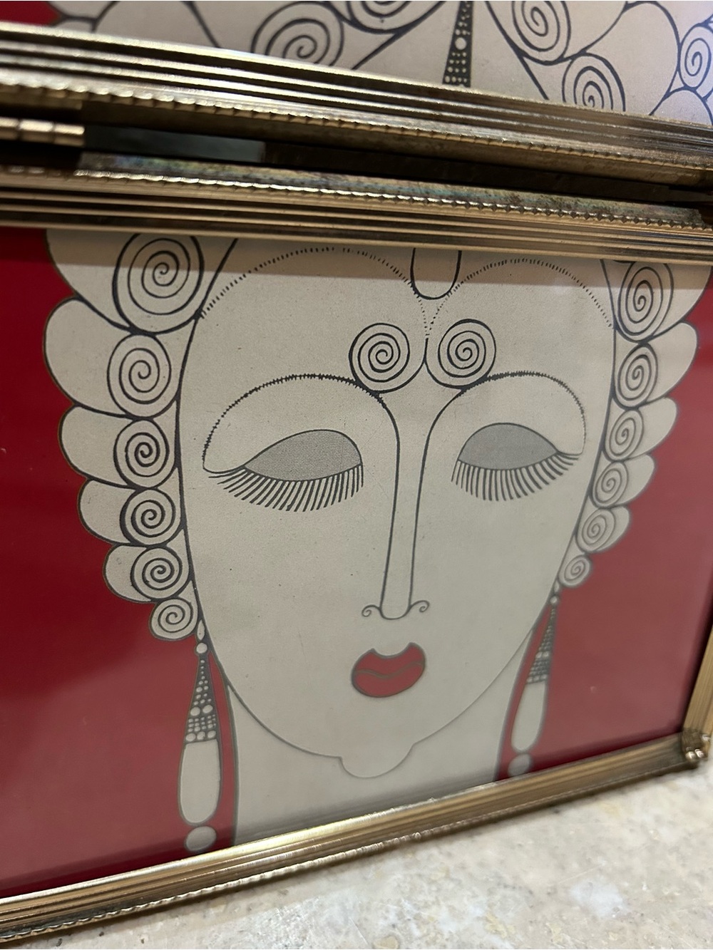 ERTE Vintage Book Print- “Amoureuse” Framed Art - Picture 6 of 16